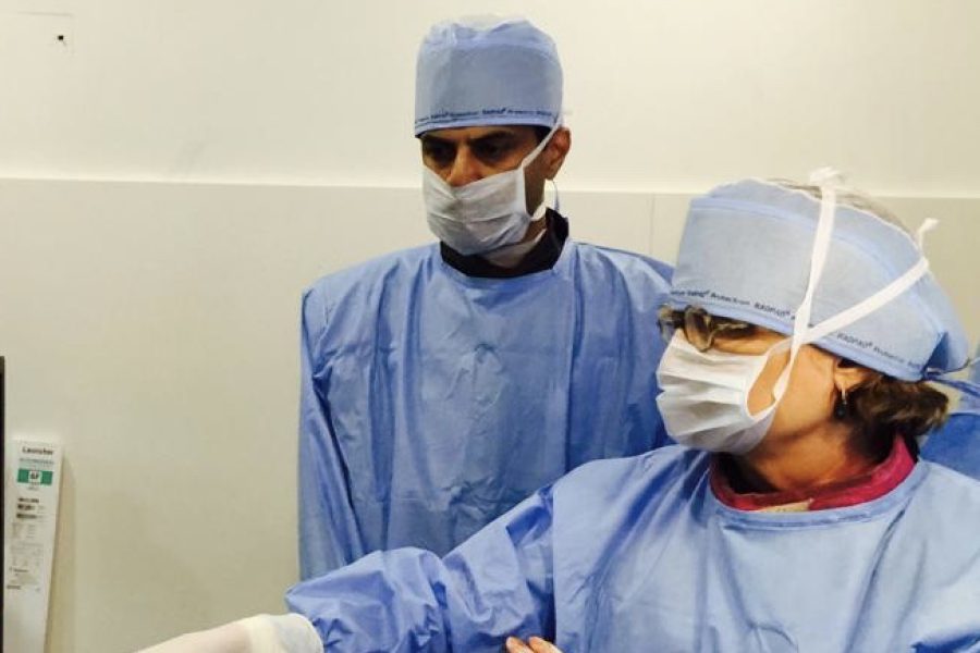 With Dr.Marie Claude Morice